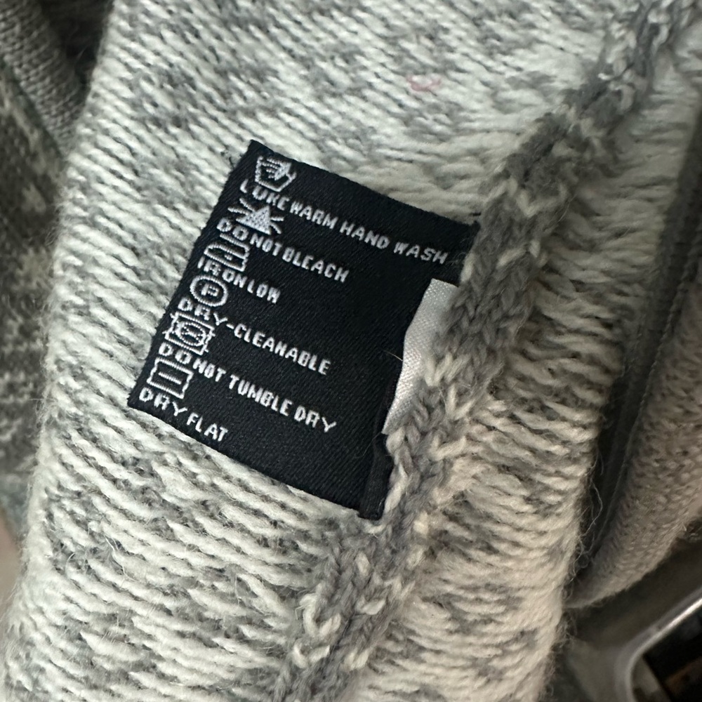 Icewear Gray Nordic design Zip-Up cardigan size L, like New - Picture 4 of 6